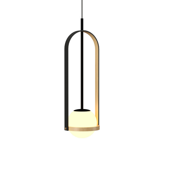 Accord Lighting - 1545.34 - One Light Pendant - Strap - Maple