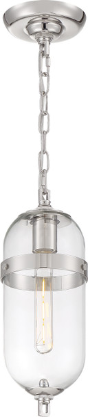 Nuvo Lighting - 60-6931 - One Light Mini Pendant - Fathom - Polished Nickel / Clear Glass
