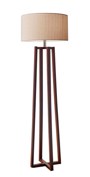 Adesso Home - 1504-15 - Floor Lamp - Quinn - Walnut Birch Wood