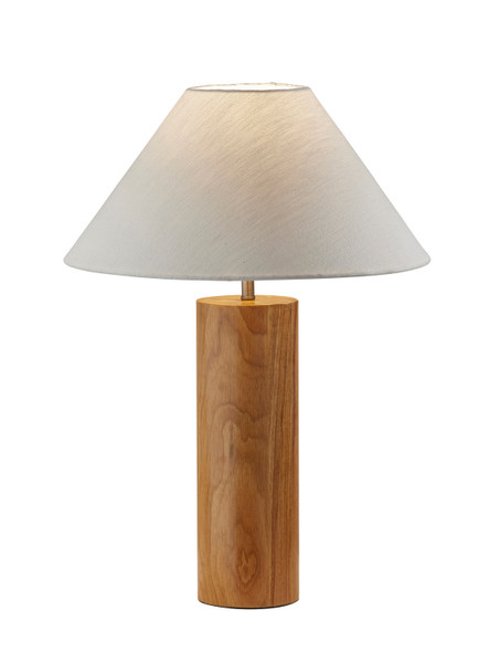 Adesso Home - 1509-12 - Table Lamp - Martin - Natural Oak Wood W. Antique Brass