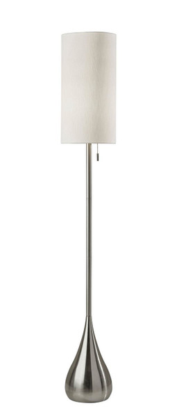 Adesso Home - 1537-22 - Floor Lamp - Christina - Brushed Steel