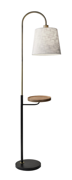 Adesso Home - 3408-21 - Floor Lamp - Jeffrey - Black/Antique Brass