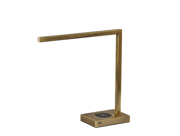 Adesso Home - 4220-21 - LED Desk Lamp - Aidan - Antique Brass