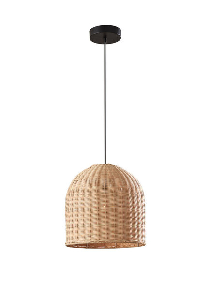 Adesso Home - 4330-26 - Pendant - Bahama - Dark Bronze W. Light Rattan