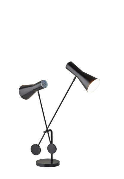 Adesso Home - AD9114-01 - Two Light Desk Lamp - Bond - Black