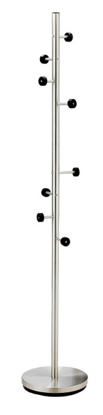 Adesso Home - WK2030-22 - Coat Rack - Swizzle - Brushed Steel