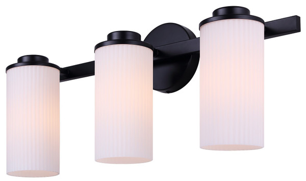 Canarm - IVL1165A03BK-FR - Three Light Vanity - Kinslea - Matte Black