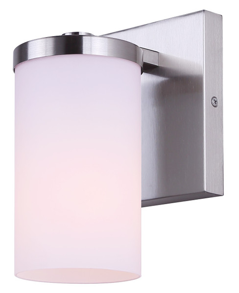 Canarm - IVL1234A01BN-FO - One Light Wall Sconce - Britton - Brushed Nickel