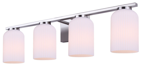 Canarm - IVL1241A04BN - Four Light Vanity - Bram - Brushed Nickel