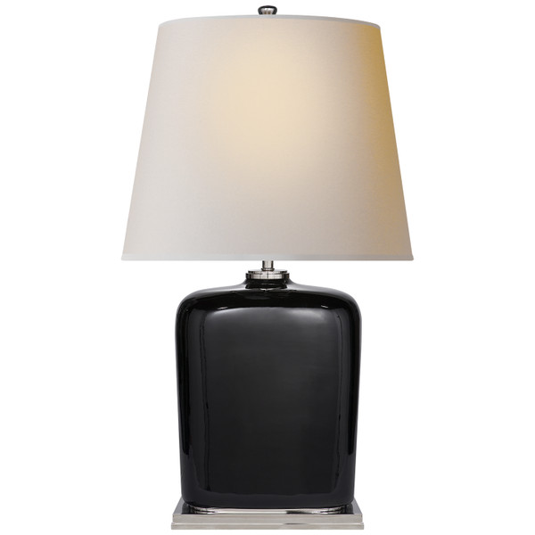 manufacturer_finish:Black Porcelain|manufacturer_glass:12 X 16.5 X 12.75 Round Natural Paper