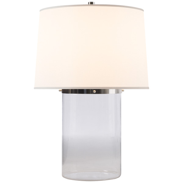 Visual Comfort Signature - BBL 3009CG-S - One Light Table Lamp - Simple Cylinder - Clear Glass with Soft Silver