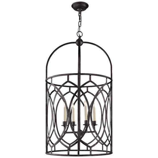 Visual Comfort Signature - CHC 2536AI - Six Light Lantern - Marquise - Aged Iron