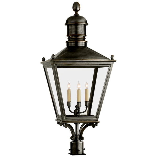 Visual Comfort Signature - CHO 7033BZ - Three Light Post Lantern - sussex3 - Bronze