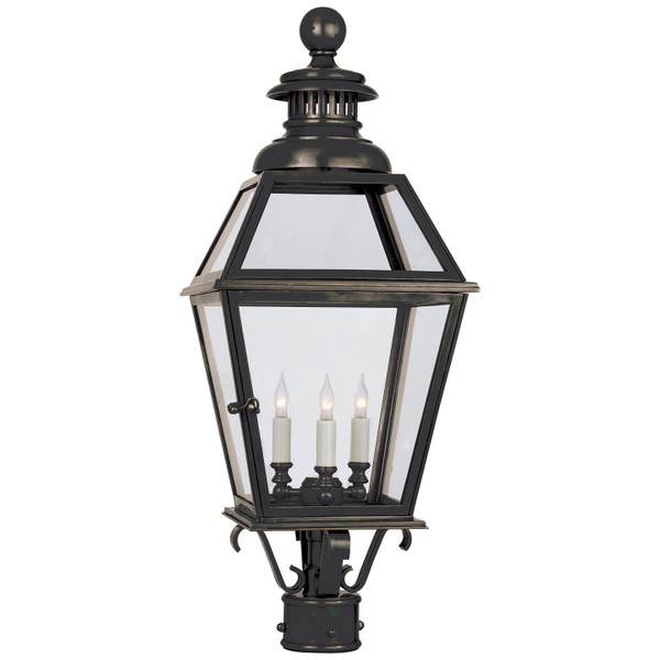Visual Comfort Signature - CHO 7111BZ - Three Light Post Lantern - Chelsea - Bronze
