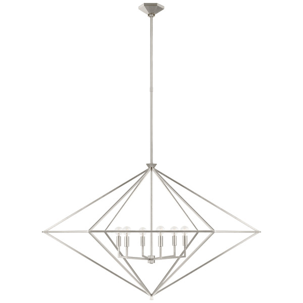 Visual Comfort Signature - JN 5091BSL - Six Light Lantern - Afton - Burnished Silver Leaf