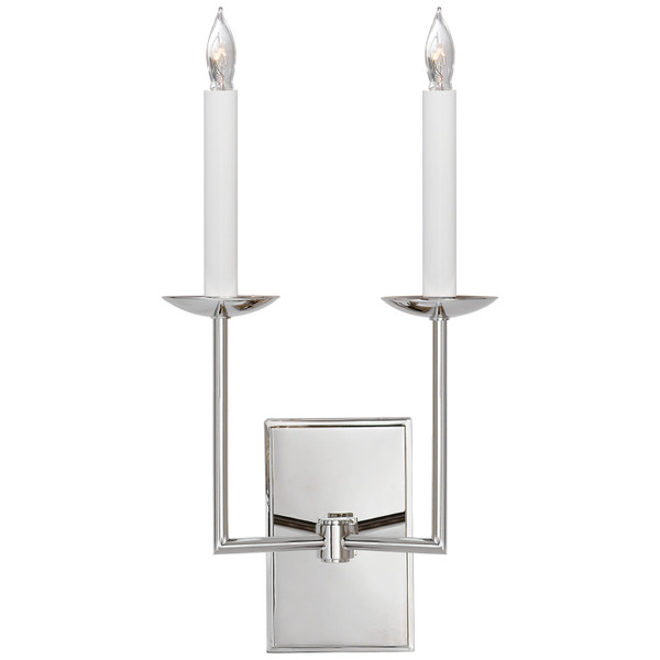 Visual Comfort Signature - SL 2866PN - Two Light Wall Sconce - Right Angle - Polished Nickel