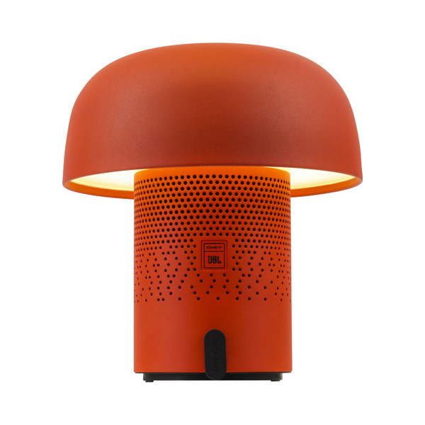 Adesso Home - 1203-08 - LED Speaker Lamp - Sensa Play - Red/Orange