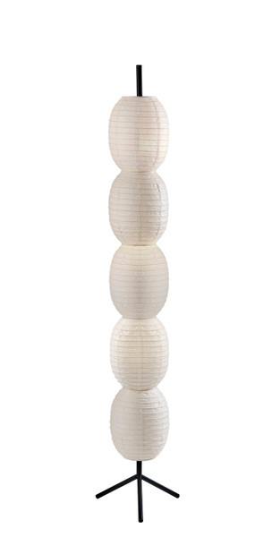 Adesso Home - 1645-01 - Three Light Floor Lamp - Lanai - Black
