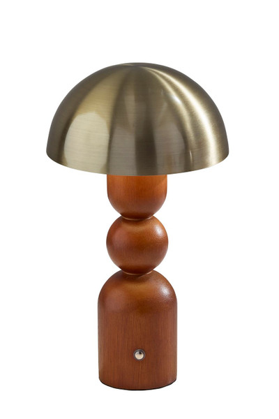 Adesso Home - 3178-15 - LED Table Lamp - Connie - Walnut & Antique Brass