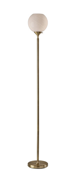 Adesso Home - 3265-21 - Torchiere - Swirl - Antique Brass