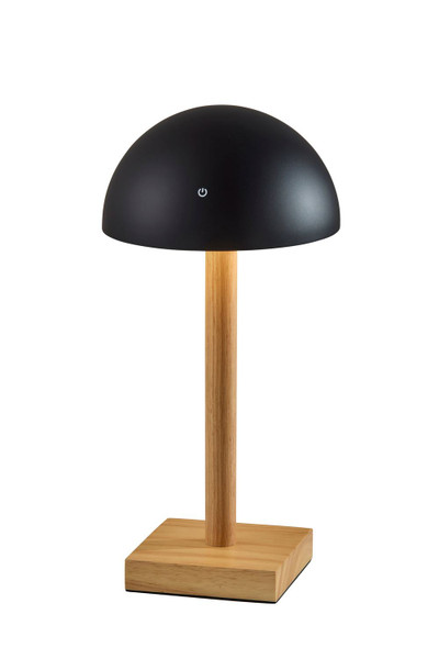 Adesso Home - 4065-01 - LED Table Lamp - Nash - Black & Natural Wood