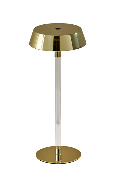Adesso Home - 4100-04 - LED Table Lamp - Orla - Shiny Gold & Clear Acrylic