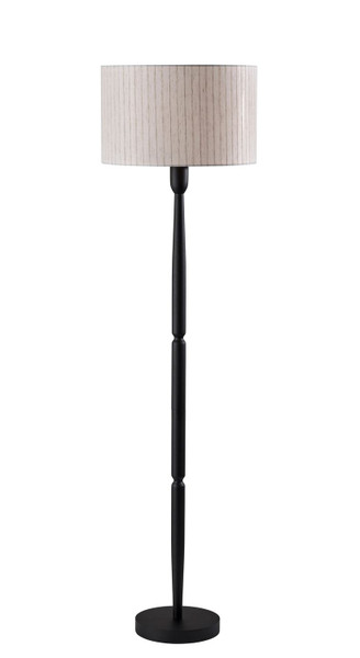 Adesso Home - 4358-01 - Floor Lamp - Nigel - Black Wood