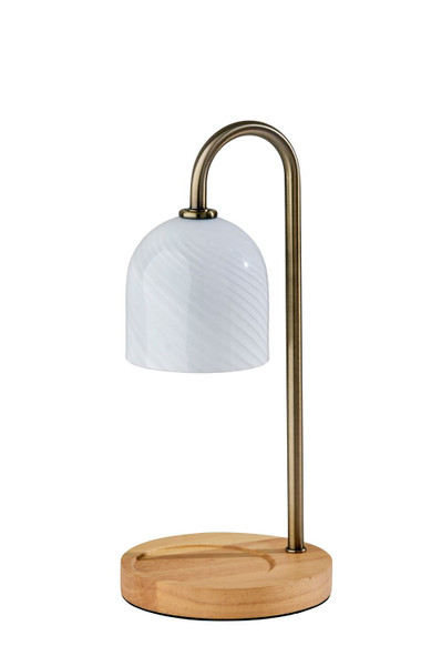 Adesso Home - SL1191-21 - Candlewarmer Lamp - Alcott - Antique Brass
