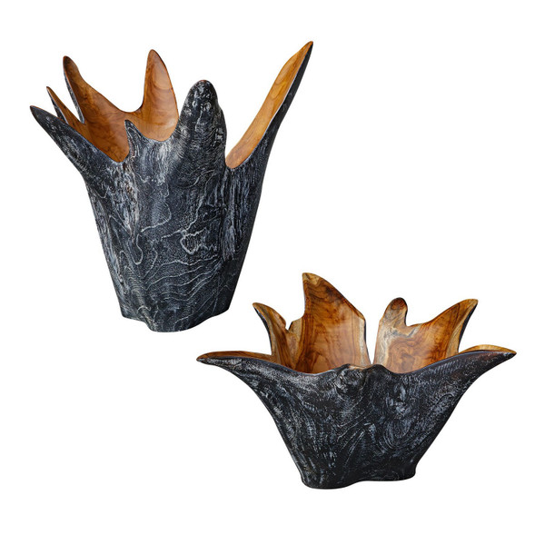 Uttermost - 17144 - Bowls Set/2 - Starpetal - Natural