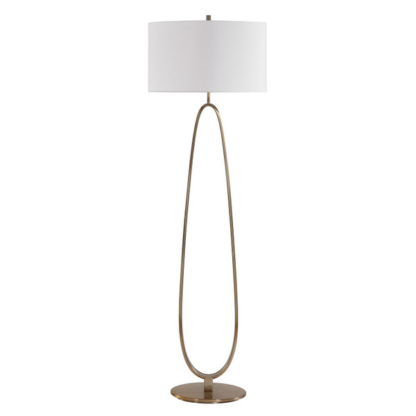 Uttermost - 30787 - One Light Floor Lamp - Tordin - Antique Brass