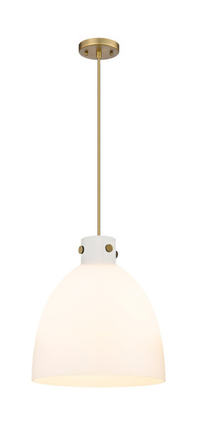 Innovations - 410-3PL-BB-G412-14WH - Three Light Pendant - Downtown Urban - Brushed Brass