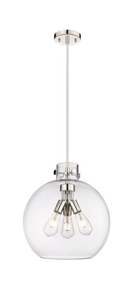 Innovations - 410-3PL-PN-G410-14CL - Three Light Pendant - Downtown Urban - Polished Nickel