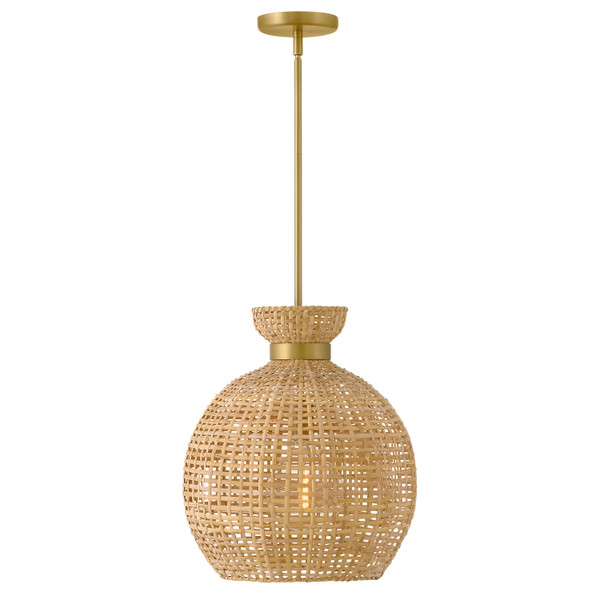 Lark - 84164LCB - LED Pendant - Effie - Lacquered Brass