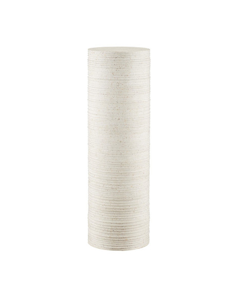 Currey and Company - 2000-0057 - Terrazzo Pedestal - Cresta - Ivory Terrazzo