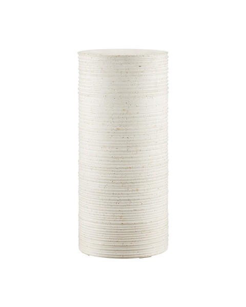 Currey and Company - 2000-0058 - Terrazzo Pedestal - Cresta - Ivory Terrazzo