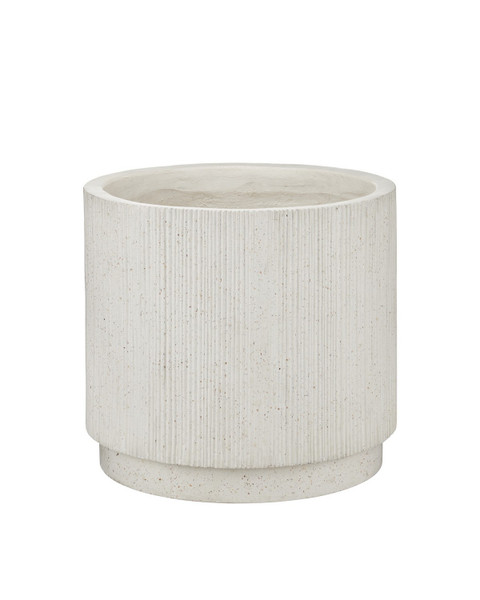 Currey and Company - 2200-0071 - Planter - Ridge - Ivory Terrazzo