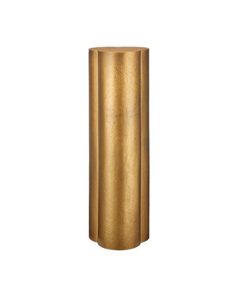 Currey and Company - 4000-0271 - Pedestal - Trebol - Antique Brass