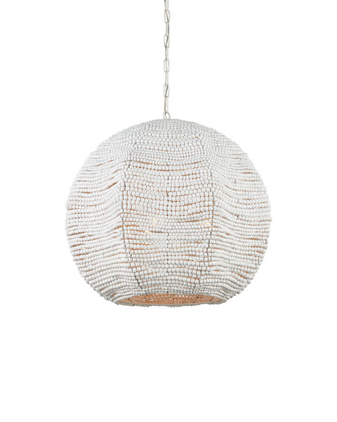 Currey and Company - 9000-1456 - Three Light Pendant - Octavia - Whitewash / White
