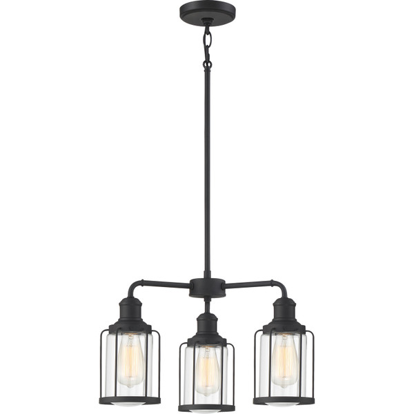 Quoizel - LUD5020EK - Three Light Chandelier - Ludlow - Earth Black