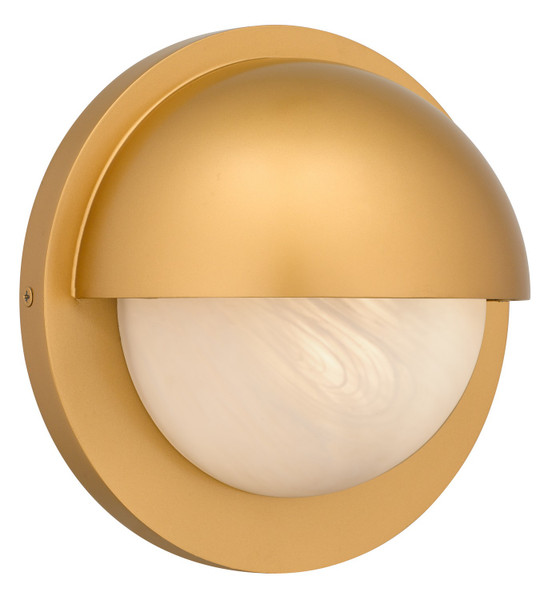Quoizel - HARL8408NWS - LED Outdoor Wall Lantern - Harlowe - Nouveau Painted Weathered Brass