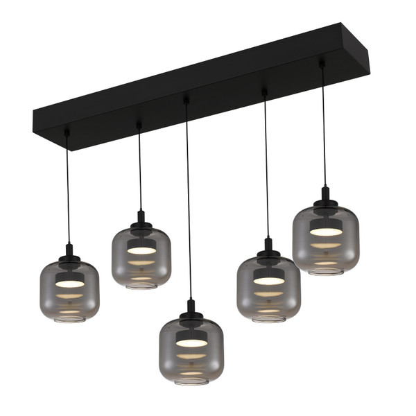 Quoizel - PCLEN538MBK - LED Island Pendant - Lenora - Matte Black