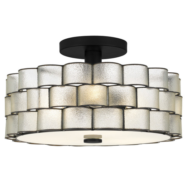 Quoizel - RORY1716MBK - Three Light Semi-Flush Mount - Rory - Matte Black