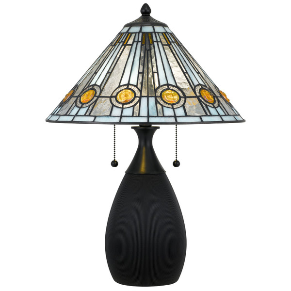 Quoizel - TF6840MBK - Two Light Table Lamp - Ayla - Matte Black