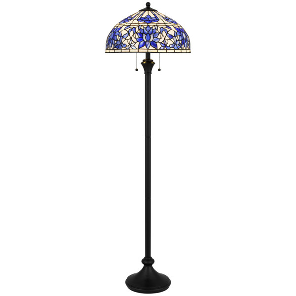 Quoizel - TFNR9362MBK - Two Light Floor Lamp - Wisteria Bloom - Matte Black