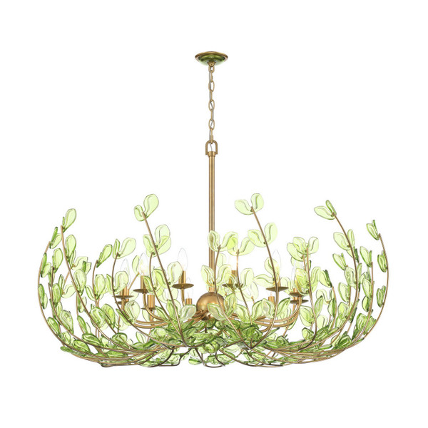 Crystorama - BGT-339-SG-GR - 12 Light Chandelier - Bridget - Soft Gold