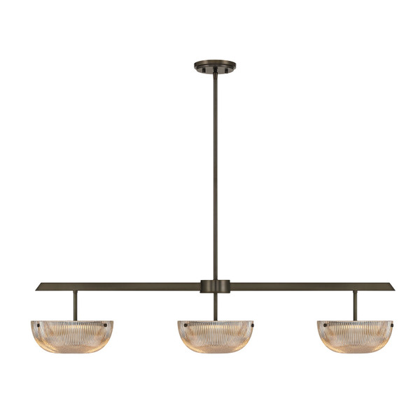 Savoy House - 1-1250-3-15 - LED Linear Chandelier - Hubbard - Mediterranean Bronze