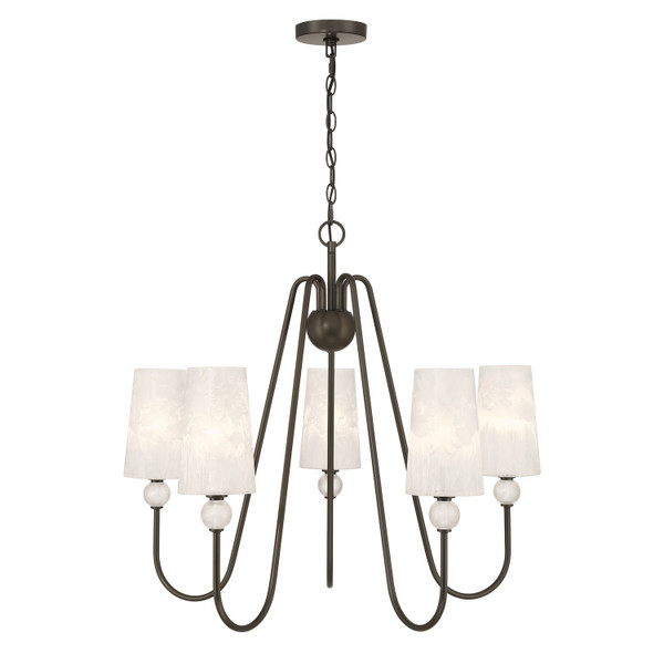 Savoy House - 1-1350-5-15 - Five Light Chandelier - Sheldon - Mediterranean Bronze