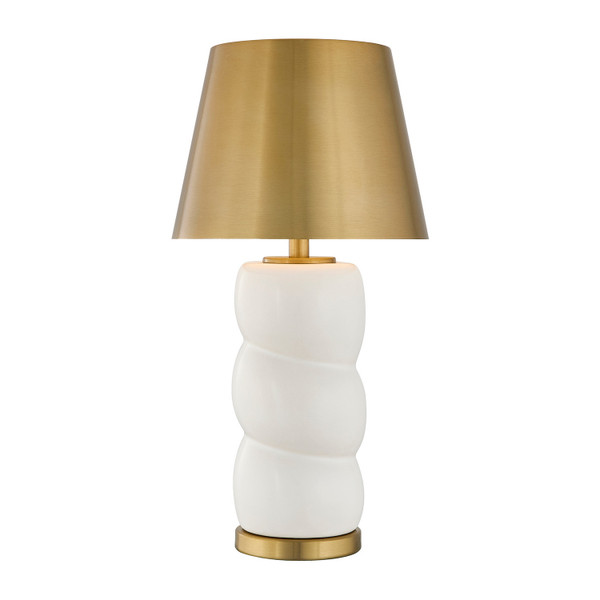 Savoy House - 11-CD24RC - LED Table Lamp - Shelly - White and Brass