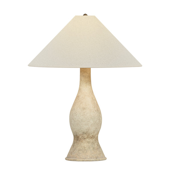 Troy Lighting - PTL1828-PBR/CNV - One Light Table Lamp - Yuba - Patina Brass
