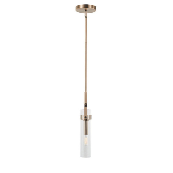 Varaluz - P67862BB - One Light Pendant - Foxwich - Brushed Brass